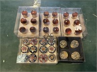 Lot of Assorted New Glass Drawer Knobs