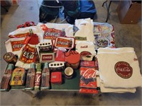 Box Lot of Coca Cola Items
