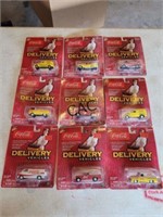 Lot of Vintage Coca Cola Delivery Vehicle Toy Cars