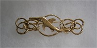 German combat battle badge in gold color WWII styl