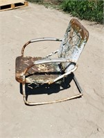 Vintage Metal Rocking Chair
