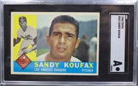 Graded 1960 Sandy Koufax #343 baseball card