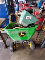 JOHN DEERE FERTILIZER W/ 3 SEED SPREADER