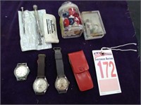 Buttons, Watches, Misc.