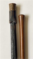 Two Antique Slim Canes