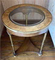 Mid Century Beveled Edge End Table