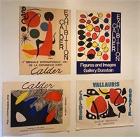 Four After Alexander Calder Exhibition Posters