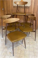 Six Mid Century Dining Chairs