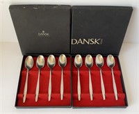 Eight Small Dansk Spoons