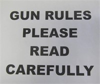 GUN RULES - PLEASE READ CAREFULLY