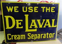 De Laval Cream Separator Sign 16" X 12"