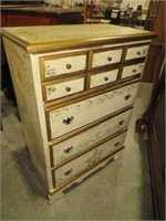SOLID WOOD PAINTED 4 DRAWER CHEST