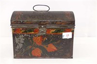 Tin Tole Deed Box With Early Paint