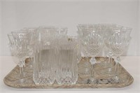 French Crystal Drinking Glasses