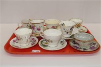 8 Cups and Saucers