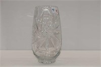 Pinwheel Crystal Vase 10"H