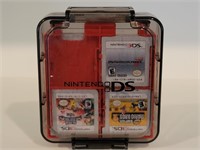 (10) Nintendo 3DS Games in Case, 1 Super Mario