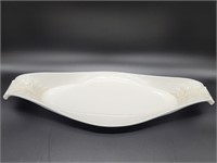 Lenox White Porcelain Scalloped Long Dish, 4/7