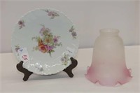 Limoges 7" Plate & Electric Lamp Shade