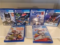 (6) PS4 Games in Cases, as pictured
