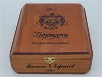 Wooden Hemingway Cigar Box, Dominican Republic