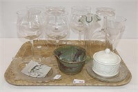 Assorted Lot Of Glassware & Pottery