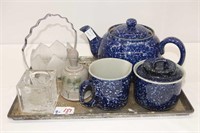 Assorted Glassware & Pottery Lot