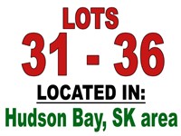 Lot 31 - 36 / LOCATED IN: Hudson Bay, Sk area