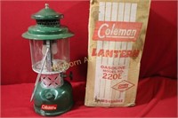 Coleman 220 E Lantern w/ Original Box