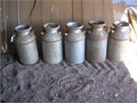 (5) MILK CANS