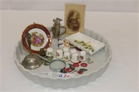 Chinese Pie Plate W/Thimbles etc.