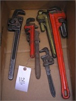(6) PIPE WRENCHES