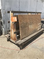 10' A Frame Rolling Cart (NO CONTENTS)