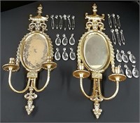 Pair of Formal Candle Sconces