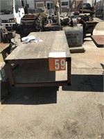 Brown 4 Wheel Cart