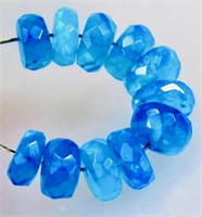 3.98 cts Natural Ethiopian Blue Fire Opal Beads