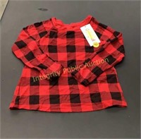 Long Sleeve Shirt Red/Black 3T