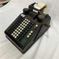 Vintage Burroughs Portable Adding Machine With