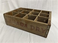 Canada Dry Vintage Wooden Bottle Crate