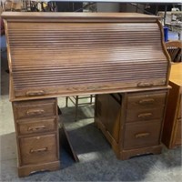 Oak Roll Top Desk 
60inch