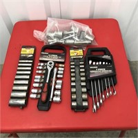 Misc Tool Lot Sockets Wrenches
