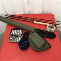 Maxcatch Fly Fishing Rod with case & Flies