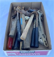 Entire Box Of Assorted Hammers And More