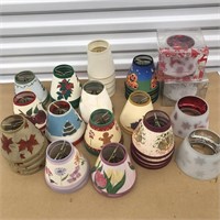 Lot electric candle shades