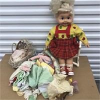 Cricket Doll and Clothes Lot