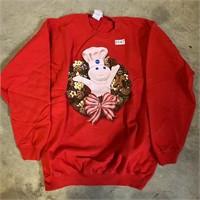 PIllsbury Doughboy Christmas Sweater Size Large
