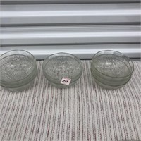 8 Glass Desert Bowls