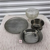 Glass and Stainless Steele bowls