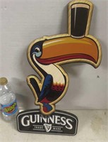 GUINESS BAR SIGN PARROT TOP HAT