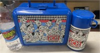 VINTAGE 101 DALMATIONS LUNCHBOX AND THERMAS